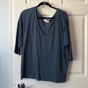 NWT organic cotton V neck top